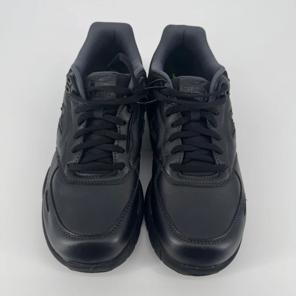 Kuru Kinetic 2 Mens 10.5 Medium Smokestack Black Leather Walking Shoes Sneakers